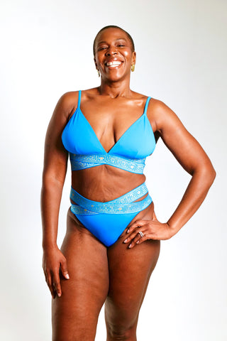 Sample -The Blue Mosaic Bikini Bottoms