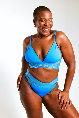 Sample - The Blue Mosaic Bikini Top