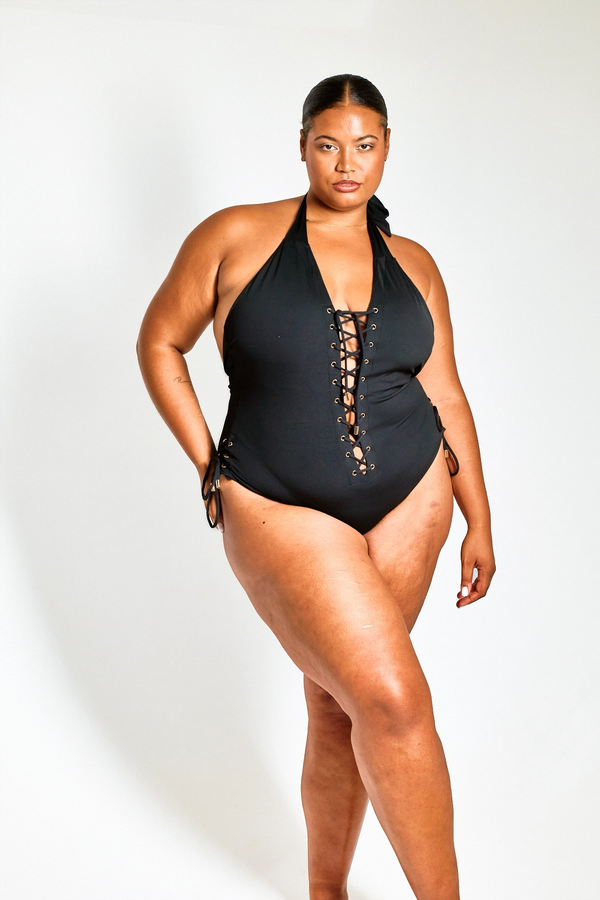 Award-Winning Lace Me Up Sculpting Swimsuit - 20-22