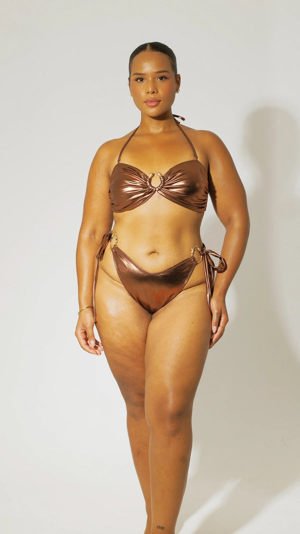 The Bronze Medusa Bikini Bottoms - 16-18 360 view