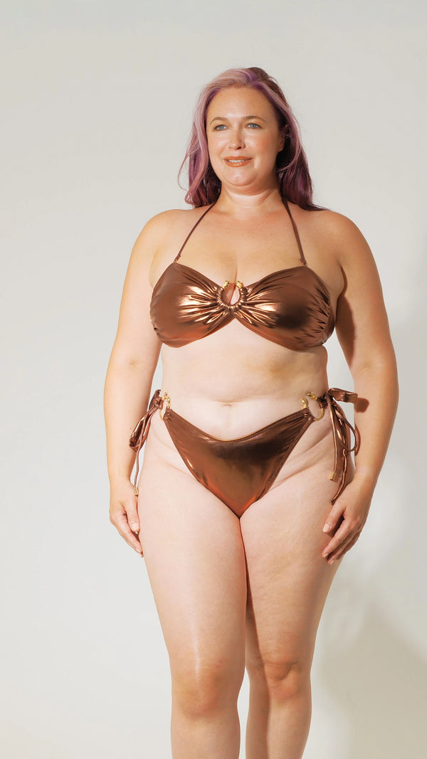 The Bronze Medusa Bikini Top - 18 360 view